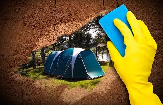 Why are flies and other insects attracted to my campsite and tent?
