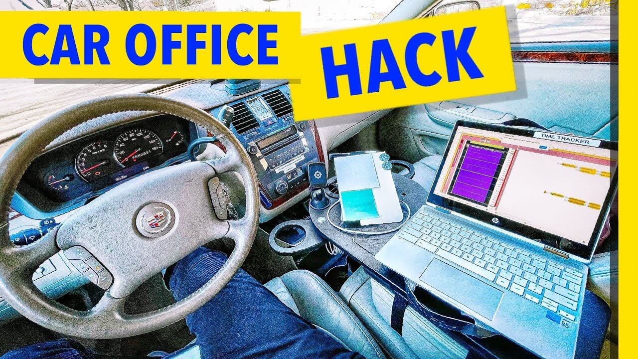 Work in Your Car [My $25 Nomad Office on Wheels]